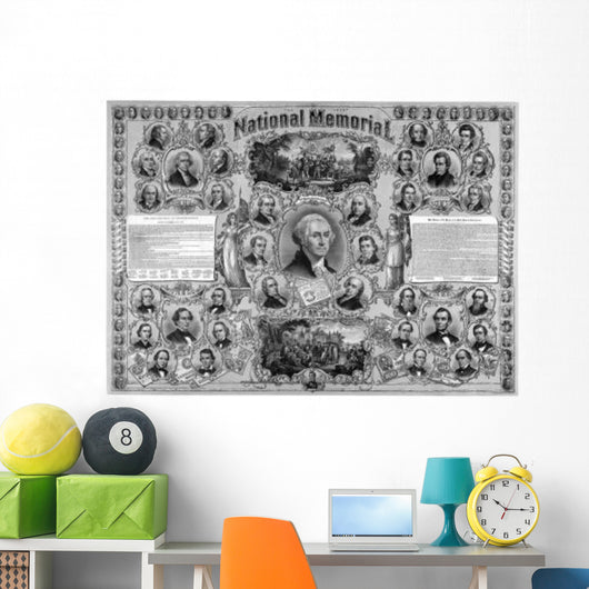 Digitally Restored Vintage Print Wall Decal Design 2