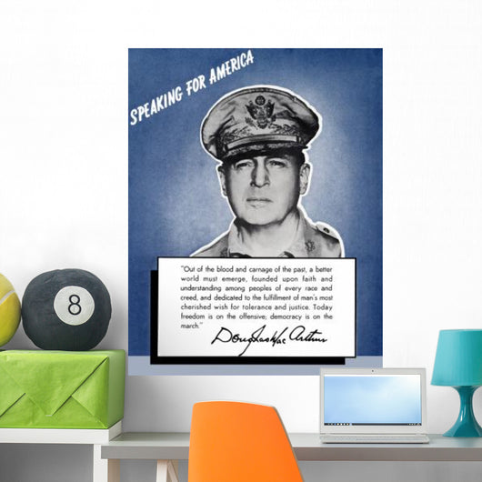 Digitally Restored War Propaganda Wall Decal Design 22