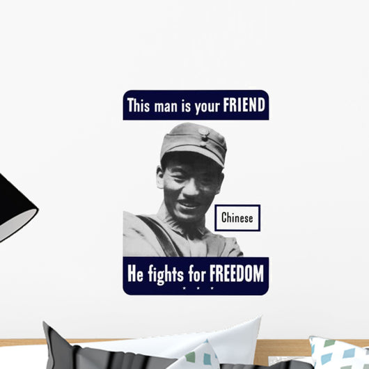 Digitally Restored War Propaganda Wall Decal Design 20