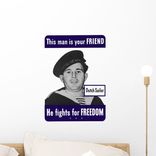 Digitally Restored War Propaganda Wall Decal Design 19