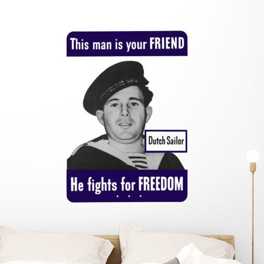 Digitally Restored War Propaganda Wall Decal Design 19