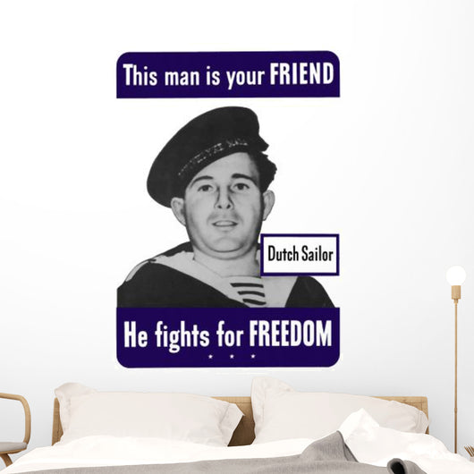 Digitally Restored War Propaganda Wall Decal Design 19