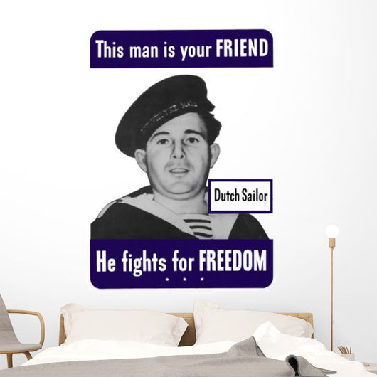 Digitally Restored War Propaganda Wall Decal Design 19