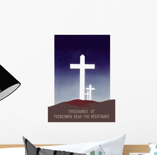 Digitally Restored War Propaganda Wall Decal Design 18