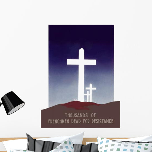 Digitally Restored War Propaganda Wall Decal Design 18