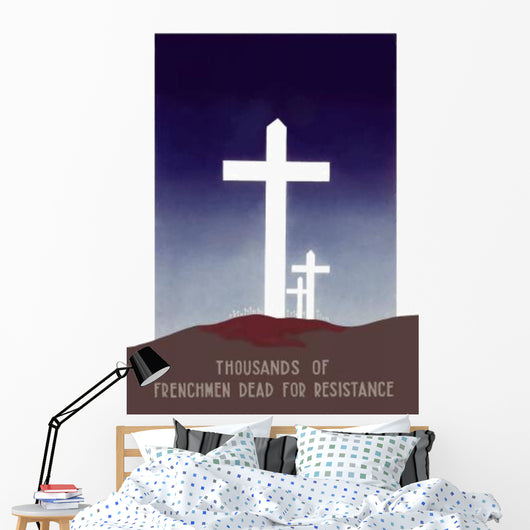 Digitally Restored War Propaganda Wall Decal Design 18