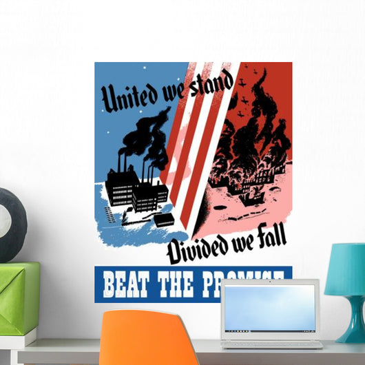Digitally Restored War Propaganda Wall Decal Design 14