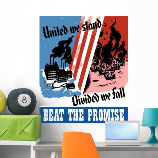 Digitally Restored War Propaganda Wall Decal Design 14