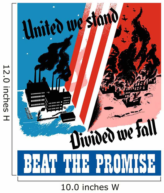 Digitally Restored War Propaganda Wall Decal Design 14
