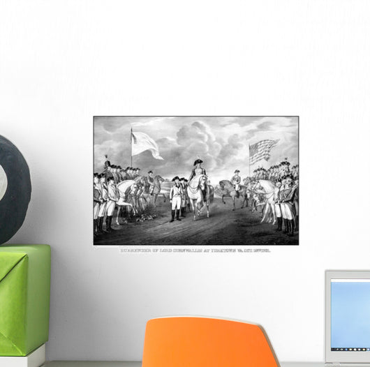 Digitally Restored Revolutionary War Wall Decal Design 2