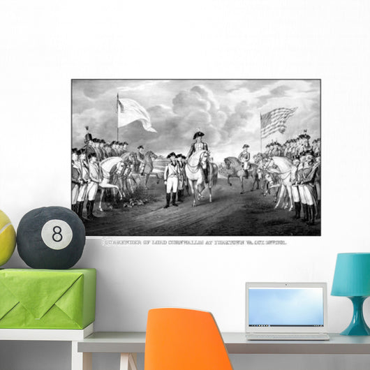 Digitally Restored Revolutionary War Wall Decal Design 2