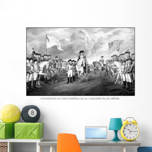 Digitally Restored Revolutionary War Wall Decal Design 2