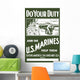 Digitally Restored War Propaganda Wall Decal Design 12