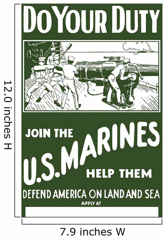 Digitally Restored War Propaganda Wall Decal Design 12