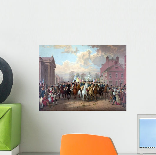 Digitally Restored Revolutionary War Wall Decal Design 1