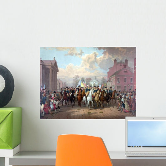 Digitally Restored Revolutionary War Wall Decal Design 1