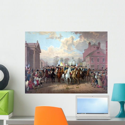 Digitally Restored Revolutionary War Wall Decal Design 1