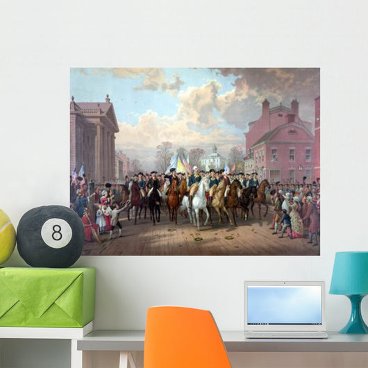 Digitally Restored Revolutionary War Wall Decal Design 1