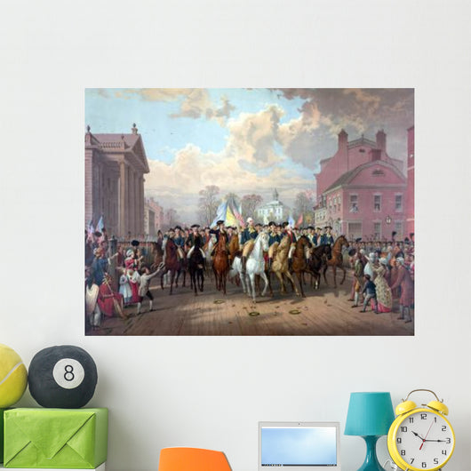 Digitally Restored Revolutionary War Wall Decal Design 1