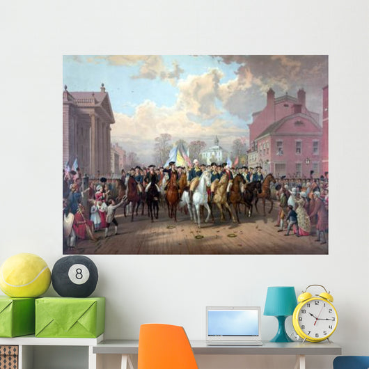 Digitally Restored Revolutionary War Wall Decal Design 1
