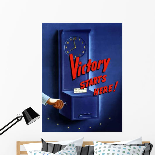 Digitally Restored War Propaganda Wall Decal Design 9