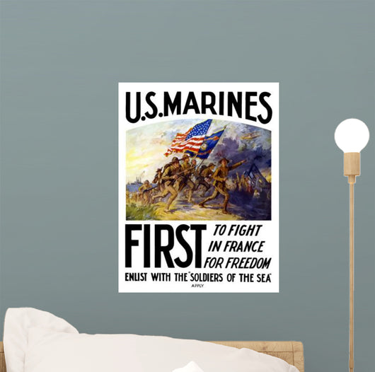 Digitally Restored War Propaganda Wall Decal Design 8