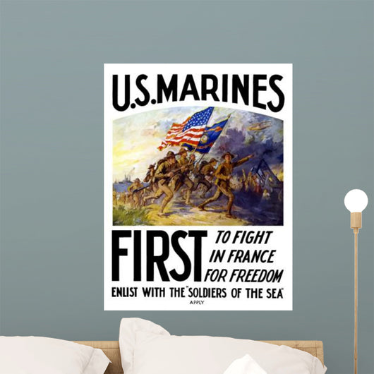 Digitally Restored War Propaganda Wall Decal Design 8