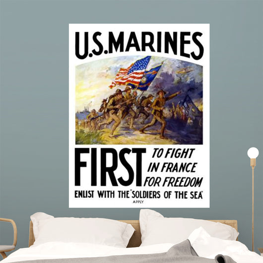Digitally Restored War Propaganda Wall Decal Design 8