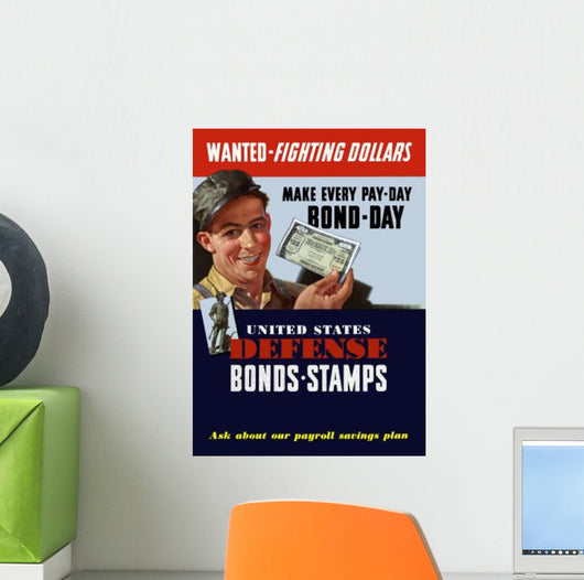 Digitally Restored War Propaganda Wall Decal Design 7