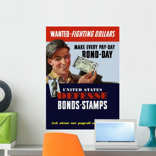 Digitally Restored War Propaganda Wall Decal Design 7
