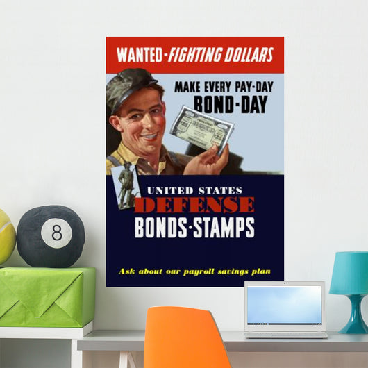 Digitally Restored War Propaganda Wall Decal Design 7