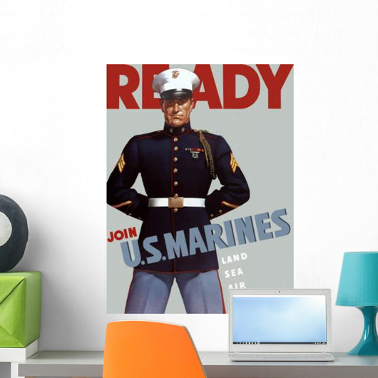 Digitally Restored War Propaganda Wall Decal Design 6