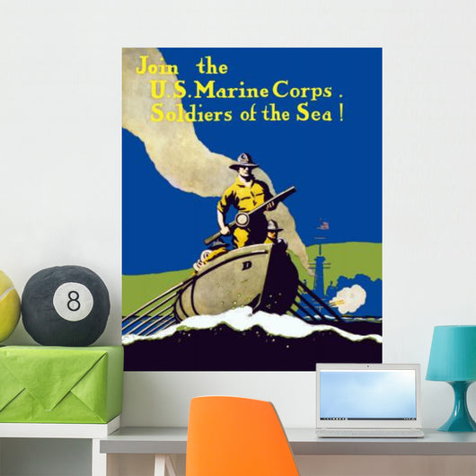 Digitally Restored War Propaganda Wall Decal Design 5