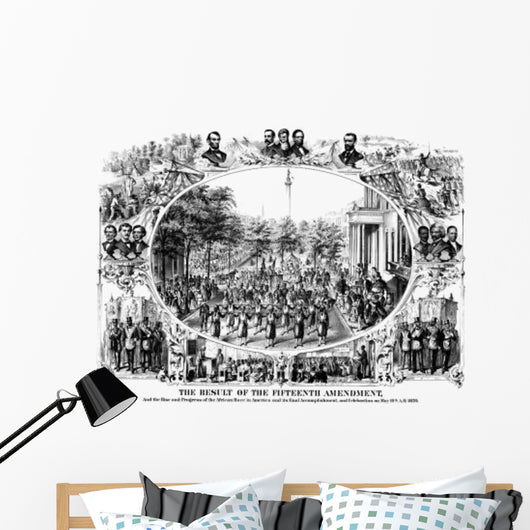 Digitally Restored Civil War Wall Decal Design 1