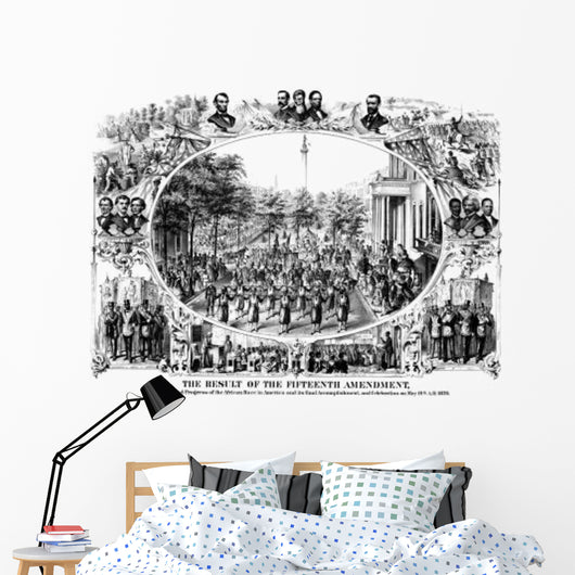 Digitally Restored Civil War Wall Decal Design 1