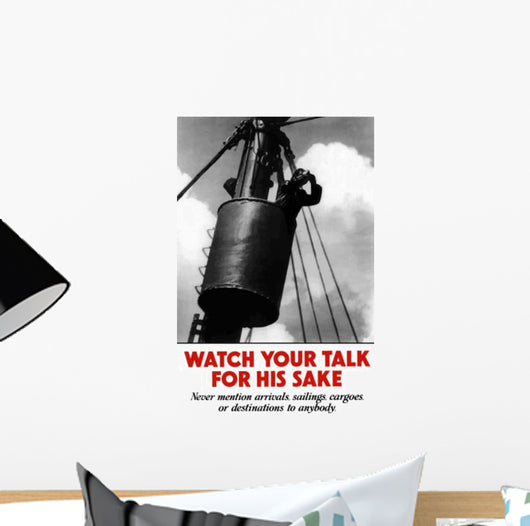 Digitally Restored War Propaganda Wall Decal Design 3
