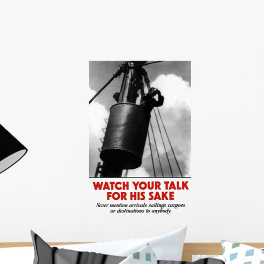 Digitally Restored War Propaganda Wall Decal Design 3