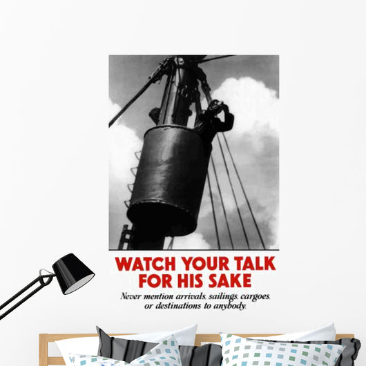 Digitally Restored War Propaganda Wall Decal Design 3