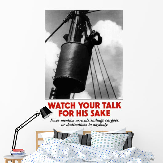 Digitally Restored War Propaganda Wall Decal Design 3