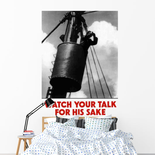 Digitally Restored War Propaganda Wall Decal Design 3