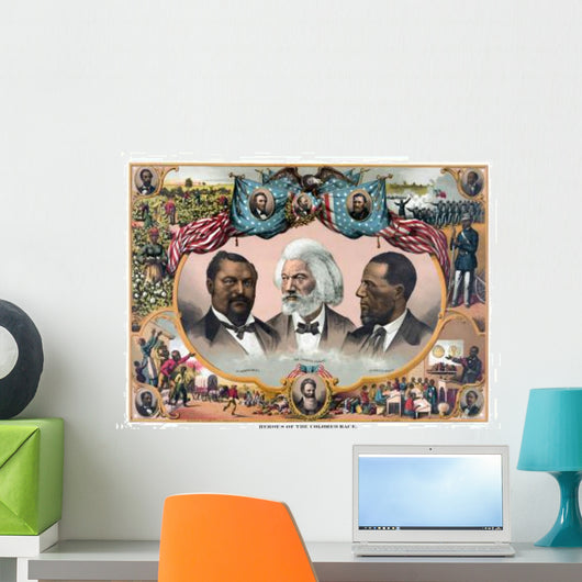 Digitally Restored Vintage American Wall Decal
