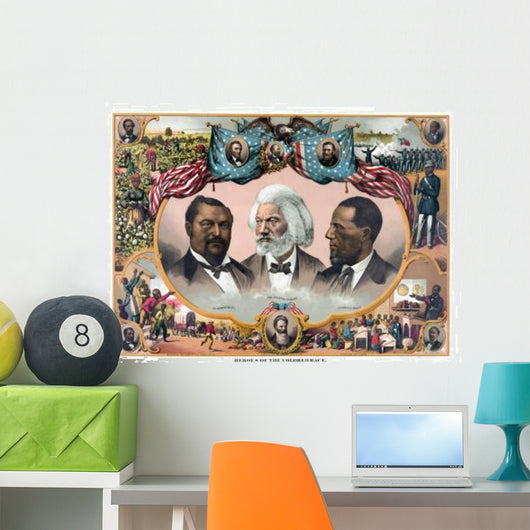 Digitally Restored Vintage American Wall Decal