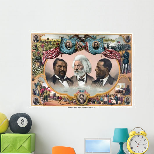 Digitally Restored Vintage American Wall Decal