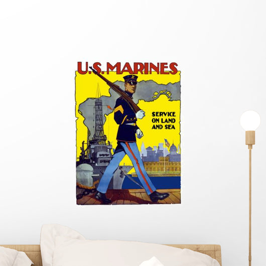 Digitally Restored War Propaganda Wall Decal Design 2