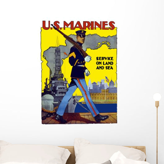Digitally Restored War Propaganda Wall Decal Design 2