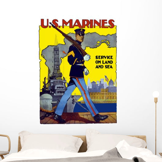 Digitally Restored War Propaganda Wall Decal Design 2