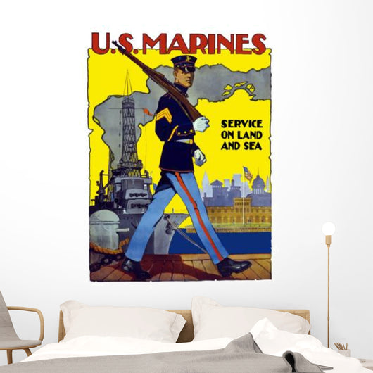 Digitally Restored War Propaganda Wall Decal Design 2