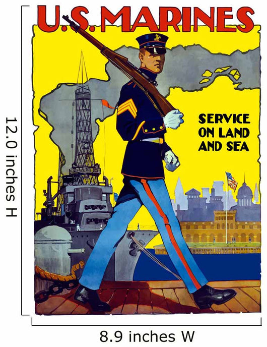 Digitally Restored War Propaganda Wall Decal Design 2