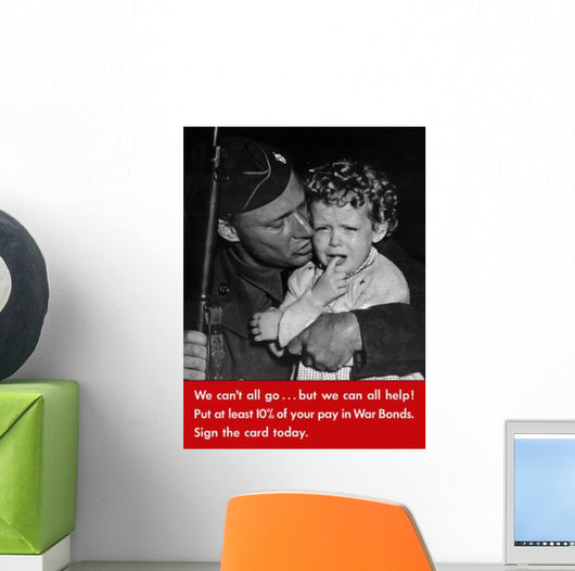 Digitally Restored War Propaganda Wall Decal Design 1