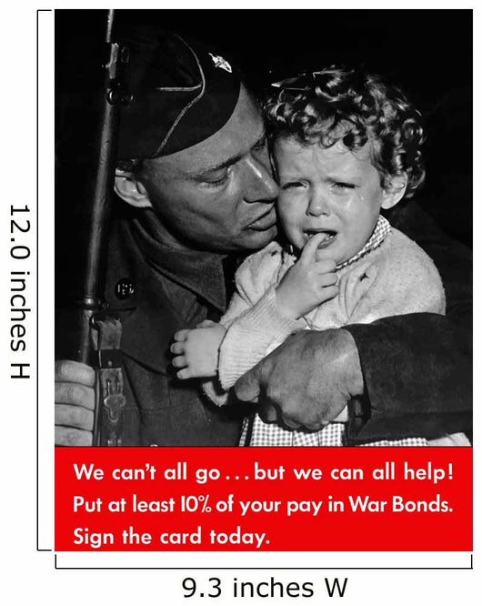 Digitally Restored War Propaganda Wall Decal Design 1